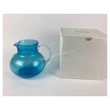 Bubble hand blown Artland pitcher