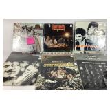 Vinyl records: the byrds, rare earth, fllen rock,