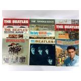 Vinyl records; the Beatles, Elvis, Simon and