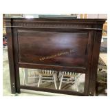 Mahogany King size Headboard with metal frame, 64