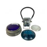 Railroad lantern and glass lenses