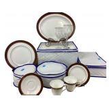 Royal Doulton China Set and Lenox wine glasses