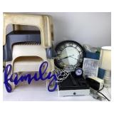 4 plastic step stools, Health o meter scale, Sony