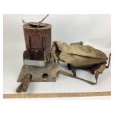 Seeder, metal heater box