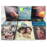 Vinyl records:  Elton John, Air Supply, Glen