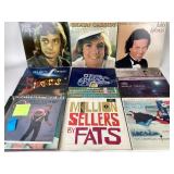 Vinyl records:  Shaun Cassidy, Julio Iglesias,