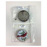 16s N. Y. Standard 7j watch movement, 18s Elgin