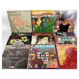 Vinyl records: Pat Benatar, Sonny & Cher, Beach