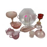 Pink Depression glassware: Imperial