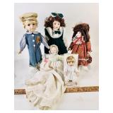 Bisque hand painted doll, porcelain dolls