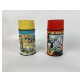 Aladdin Dick Tracy and Disney metal thermoses