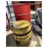 Red Metal Drum (23 in. Tall X 15 in.) and