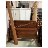 Double/Full Size Wood Headboard, Footboard and