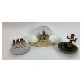 Black Americana seashell "Art" , Made in Japan