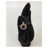 10 K diamond chip pendant