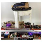 Tire iron, assorted nails, screws, bolts,