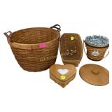 Daisy Longaberger basket with insert, Longaberger