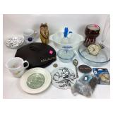 Fire king sapphire blue dish, Pyrex pitcher,