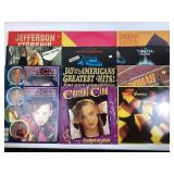 Vinyl records: Jefferson Starship, Genesis,