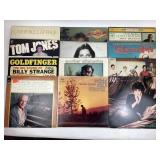 Vinyl records: Cat Stevens, Tom Jones,