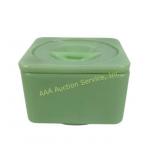 Jadeite Jeannette uranium glass refrigerator dish