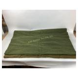 [2] Military style Olive Green wool bed blankets