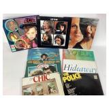 Vinyl records: Beatles, The police, Grease