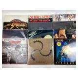 Vinyl records: Def Leppard, Bee Gees, Bob Seger,