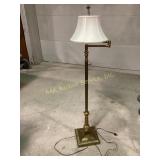 Brass Base Swing Arm Floor Lamp
