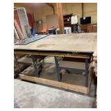 Work Bench 58 3/8 in. W X 83 in. L x 41 1/4 in H.