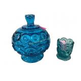 Moon and stars  covered compote dish and toothpick