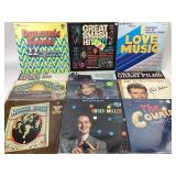 Vinyl records: Rick Nelson, Bob Wills, The