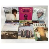 Vinyl records: Jermaine Jackson, Bowie, The Cars,
