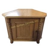 Wood Corner Cabinet with Door 38 in. X 18 in. X