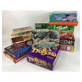 Board Games: Yahtzee, Scrabble, Boggle, Encore