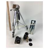 Olympus F. Zuiko lens, Vivitar 70-210mm lens,