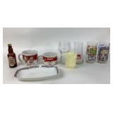 7-Up glass, the Muppets glasses: Kermit the Frog