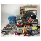 Macramé rope, assorted tools: locks, Electrical