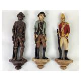 Hand-Painted Historical Soldier Wall Plaques