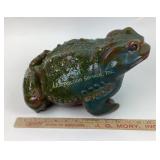 Ceramic Frog Figurine with Spray Paint
