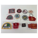 Railroad-Themed Patches and Keychains