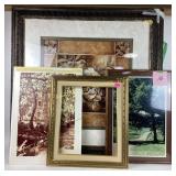 Framed park art, Mill art, Frame 13x16 interior,