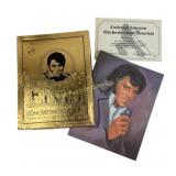 Elvis Presley Memorabilia Book And Certificate