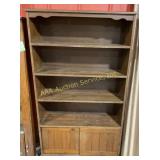 Book Shelf Four Shelves and Sliding Doors at