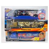 (3) NASCAR 1:64 Scale Die-Cast Transporter Trucks
