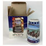 1985 Budweiser Holiday Stein with Original Box