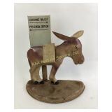 Metal Donkey Cigarette Dispenser With Broken Ear