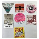 Music Tour Backstage Pass Stickers