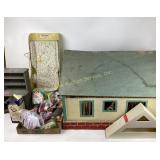 homemade doll house, doll kitchen cabinet,