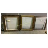 Ornate wooden frame 28x23 interior, 33x37.5, Gold